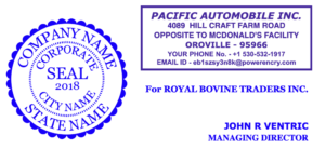 Electronic Digital Company Round Seals – Our apps can create Electronic ...
